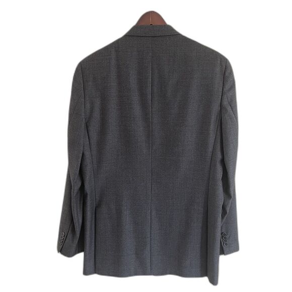 Loro Piana Daniel Cremieux Suit Jacket Mens Size 44 L Dark Gray Wool Made in USA - Picture 5 of 13